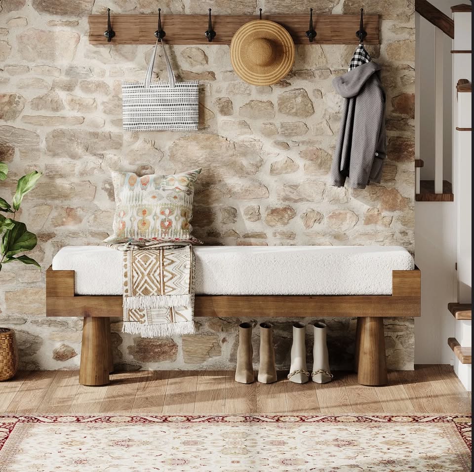47-Inch Upholstered Entryway Bench — thumbnail 2