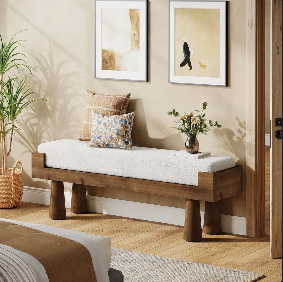 47-Inch Upholstered Entryway Bench — thumbnail 3